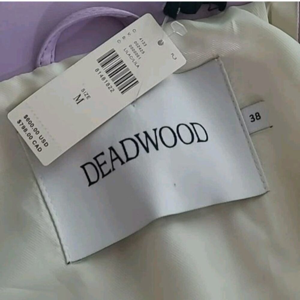 NWT $600 Women's Anthropology Deadwood Bella Faux Leather Jacket Size Medium - Picture 5 of 7